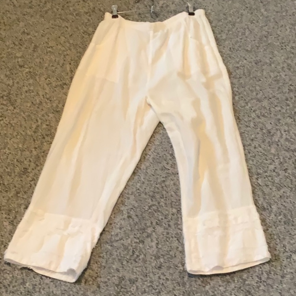 Comfy gauze cotton slacks